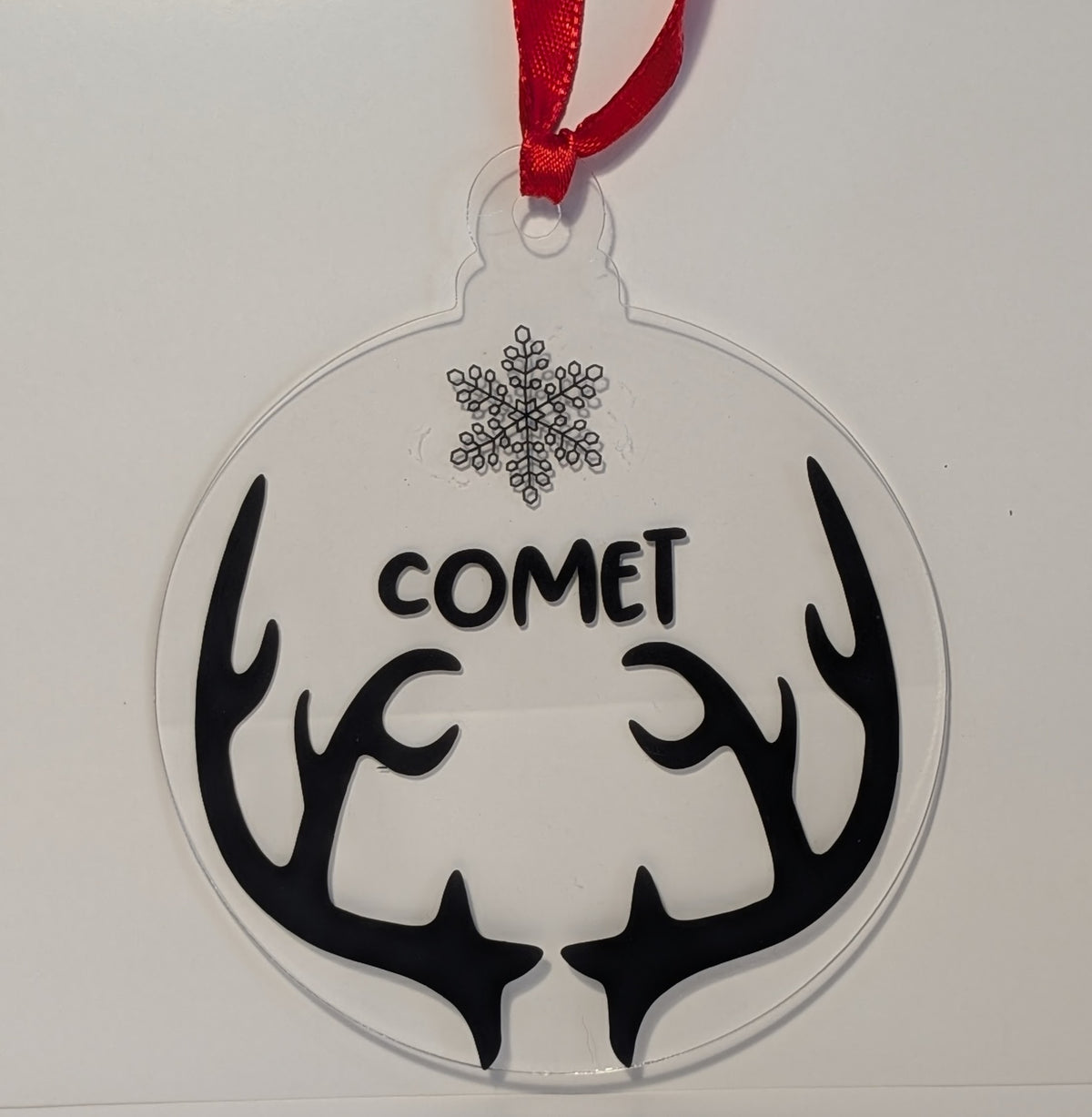 Personalised Silhouette Christmas Baubles