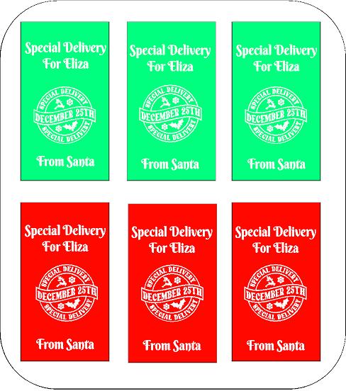 Personalised Christmas Labels