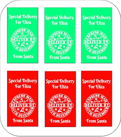 Personalised Christmas Labels