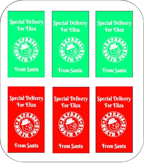 Personalised Christmas Labels