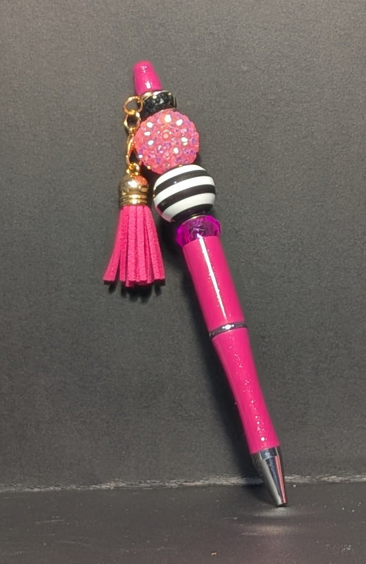 Beaded Pens - Magenta