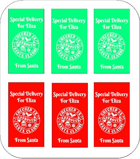Personalised Christmas Labels