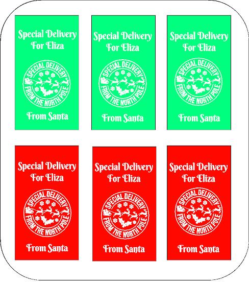 Personalised Christmas Labels