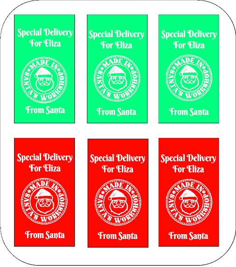 Personalised Christmas Labels